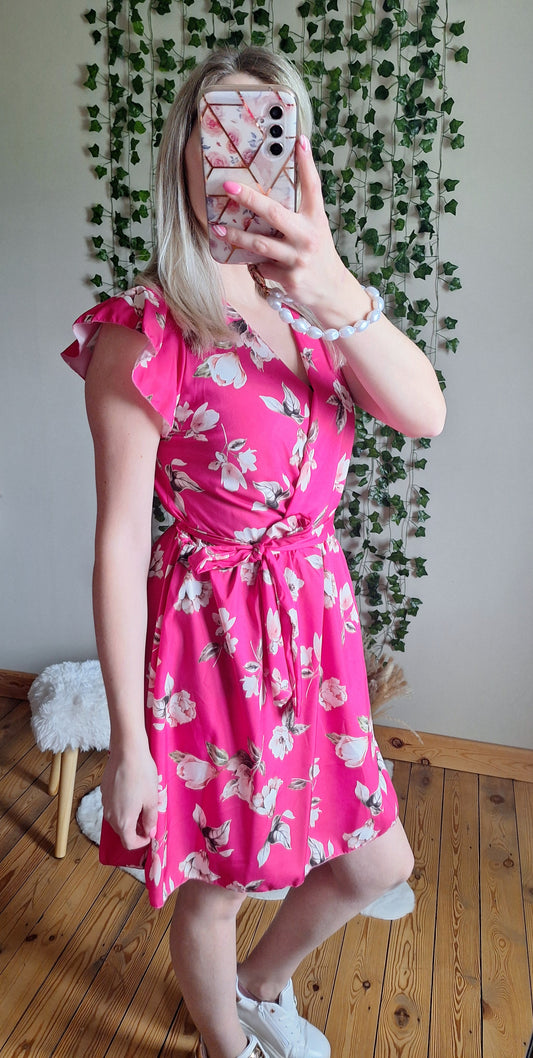 Flower Dress | Fuchsia