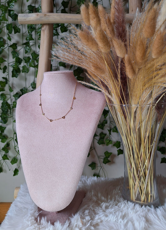Collier de diamants coeur | Or