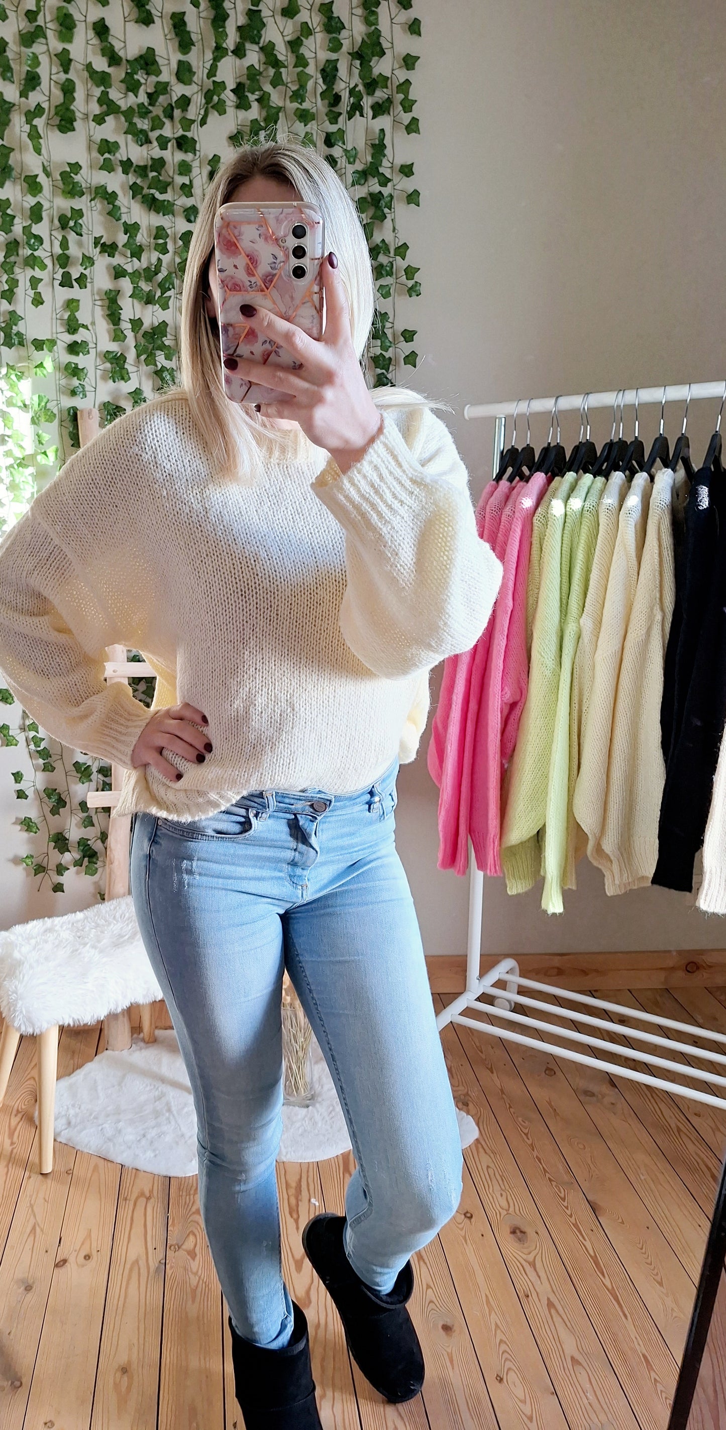 Kuscheliger Pullover | Cremefarben