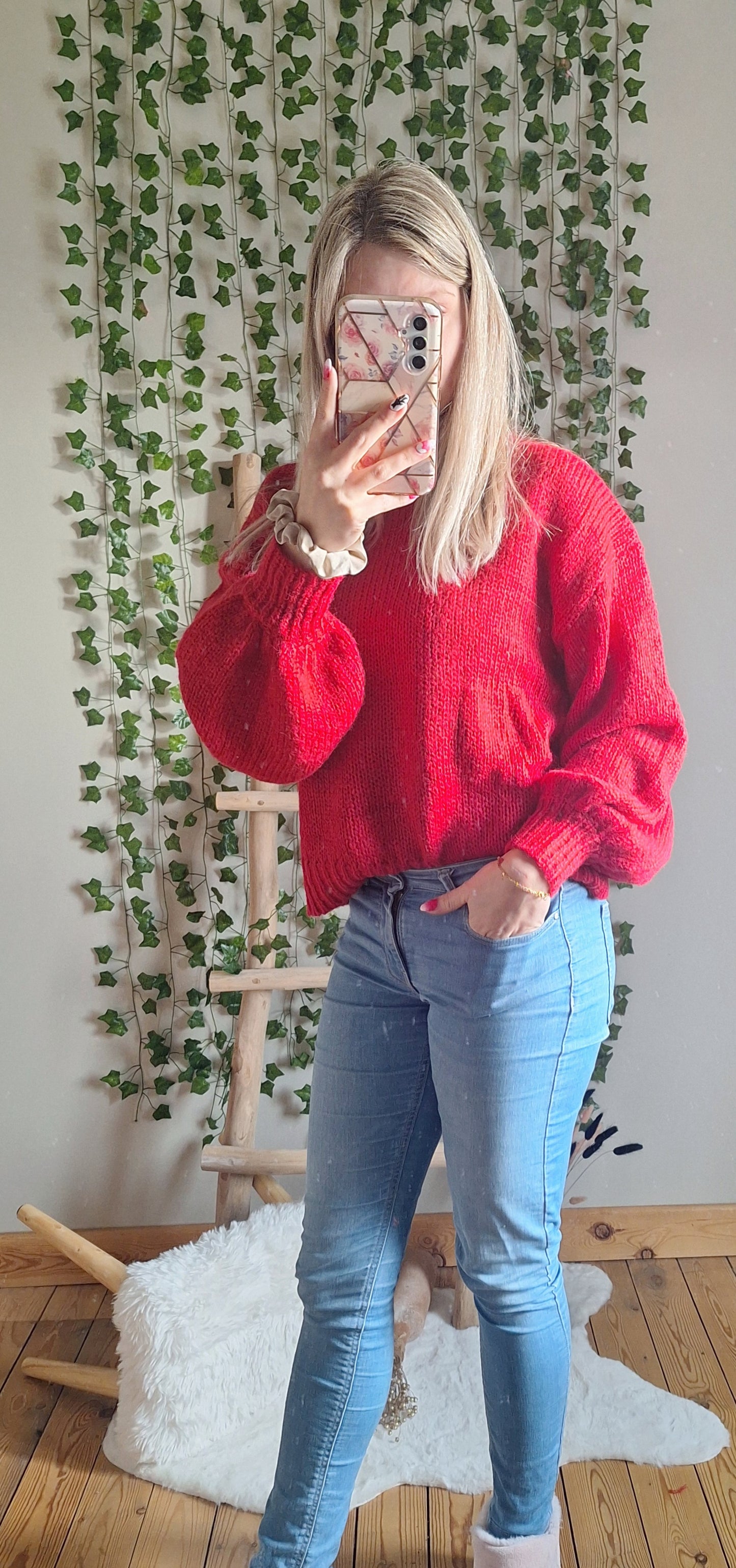 Comfy Trui | Kers Rood