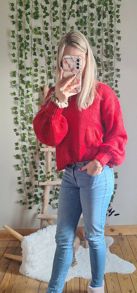Comfy Trui | Kers Rood